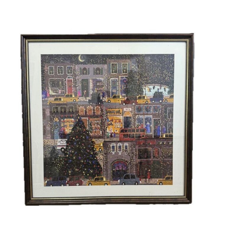 Wooden Picture Frames Christmas Jigsaw Square Photo Frame Wall Hanging