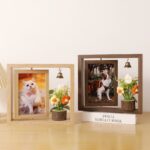MDF Picture Frames Double-sided rotating pet photo frame
