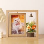 MDF Picture Frames Double-sided rotating pet photo frame