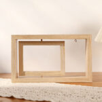 MDF Picture Frames Personalized double-sided rotating photo frame